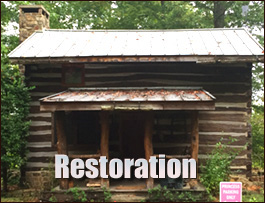 Historic Log Cabin Restoration  Deer Park, Alabama